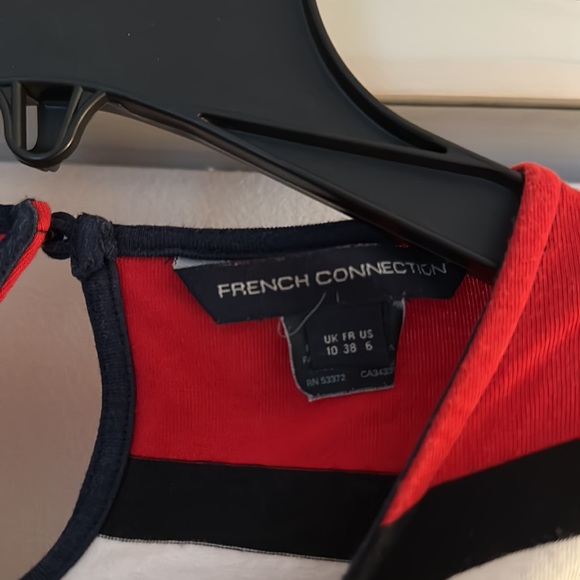 French Connection Lightweight 3/4 Sleeve Stripped Dress - Picture 2 of 4